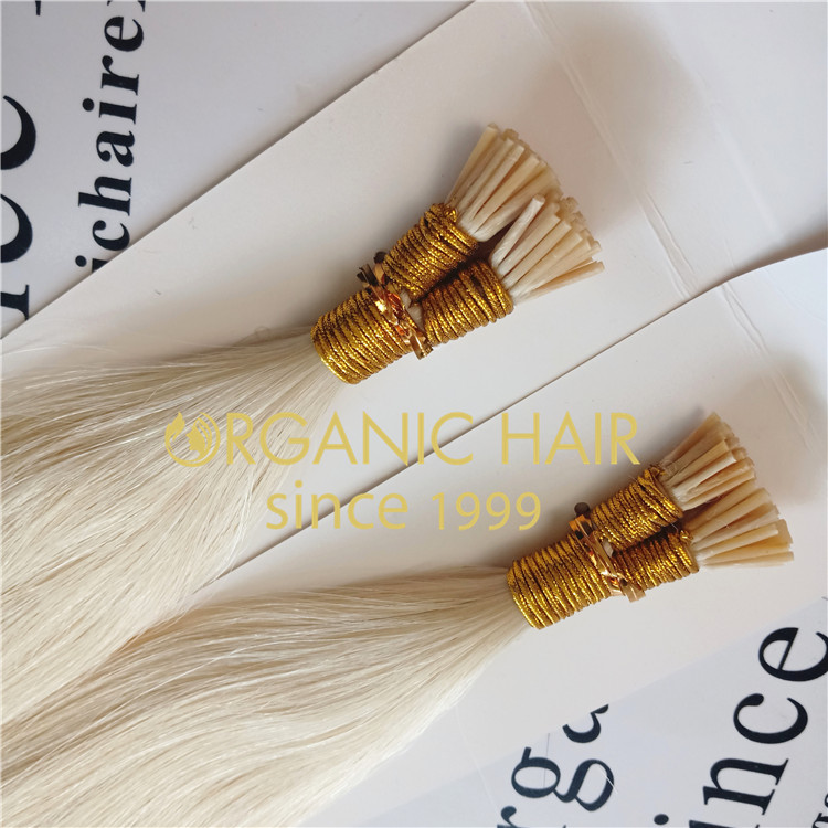 Best quality blonde i tip hair with wholesale price A76